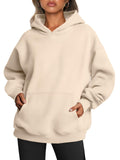 Women's Oversized Hoodies Fleece Loose Sweatshirts With Pocket Long Sleeve Hoodies Winter Fall Outfits