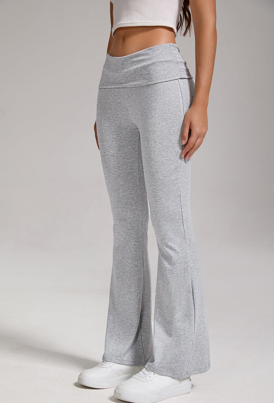 Women's Low-Waist Flared Pants