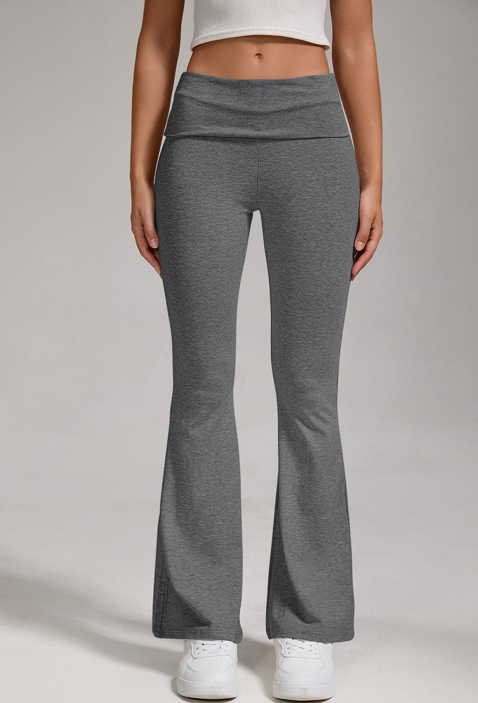 Women's Low-Waist Flared Pants