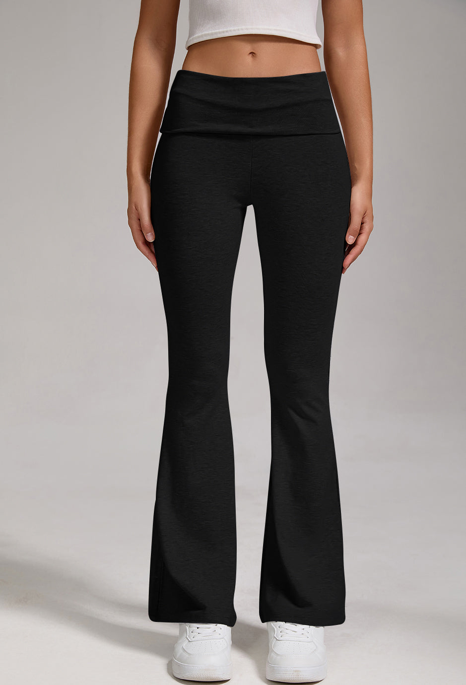 Women's Low-Waist Flared Pants