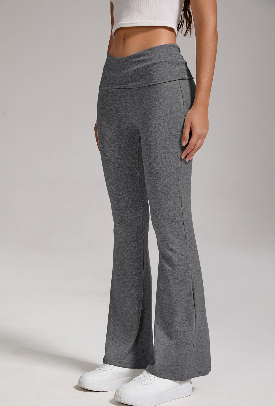 Women's Low-Waist Flared Pants