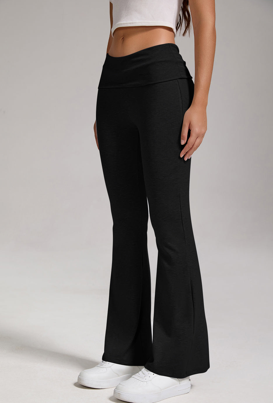 Women's Low-Waist Flared Pants